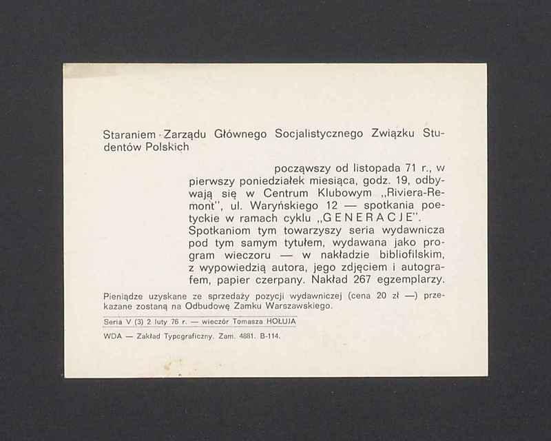 Informacja o spotkaniu z Adamem Ważykiem