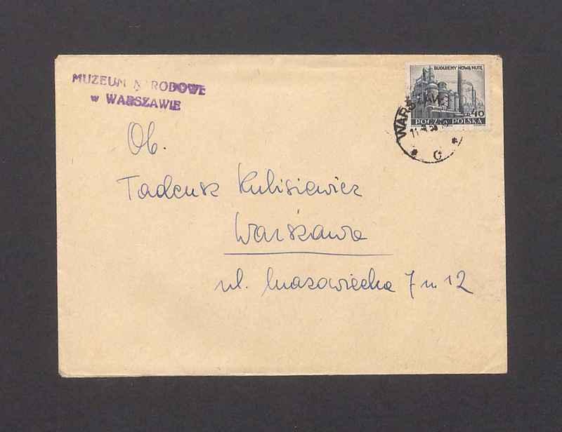 Koperta, nad. Muzeum Narodowe w Warszawie
