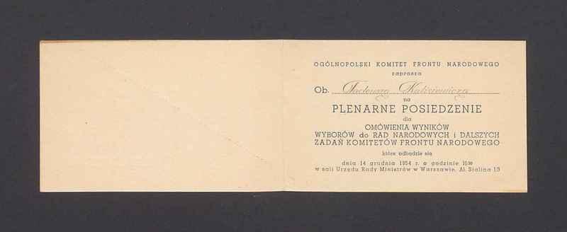 Zaproszenie na Plenarne Posiedzenie