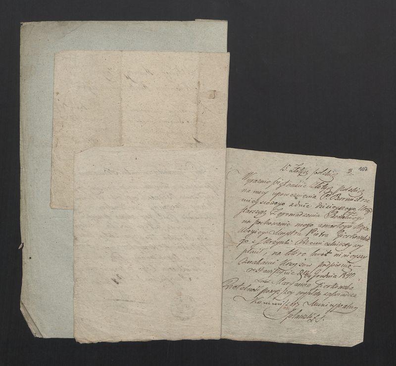 Dowody do Rachunku Zgromadzenia Bednarskiego Okręgu i Miasta Stawiszyna za lata 1838 - 1845