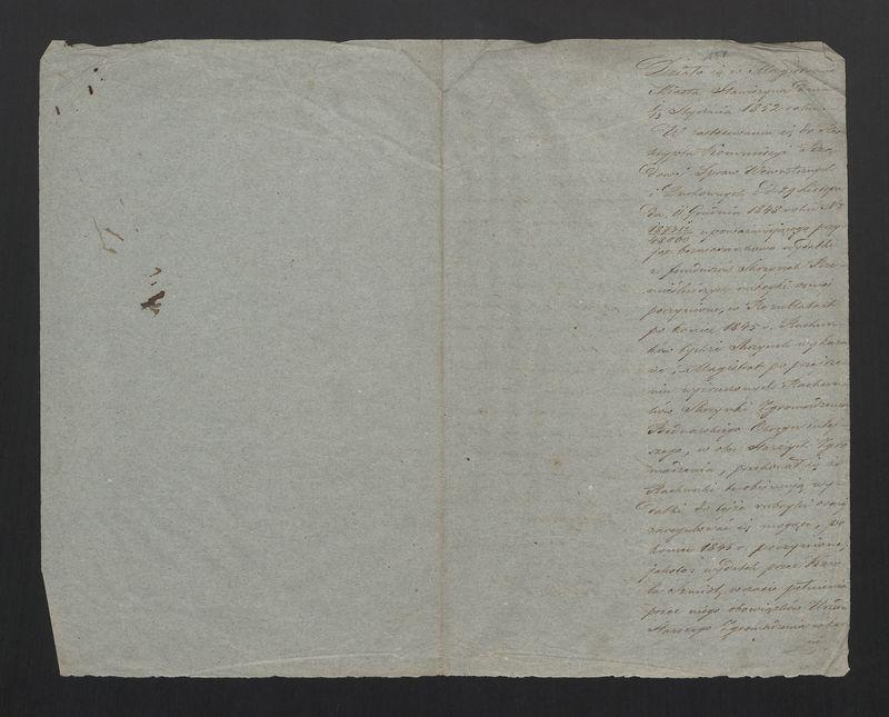 Wykaz Rezultatu Rachunku Skrzynki Rzemieślniczej Zgromadzenia Bednarskiego Okręgu i Miasta Stawiszyna za r. 1851