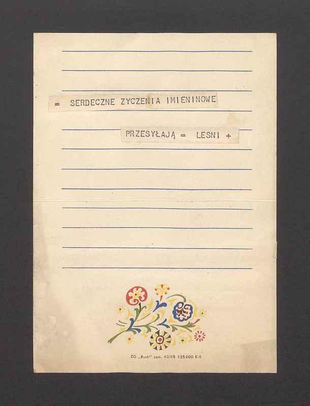 Serdecznie życzenia imieninowe