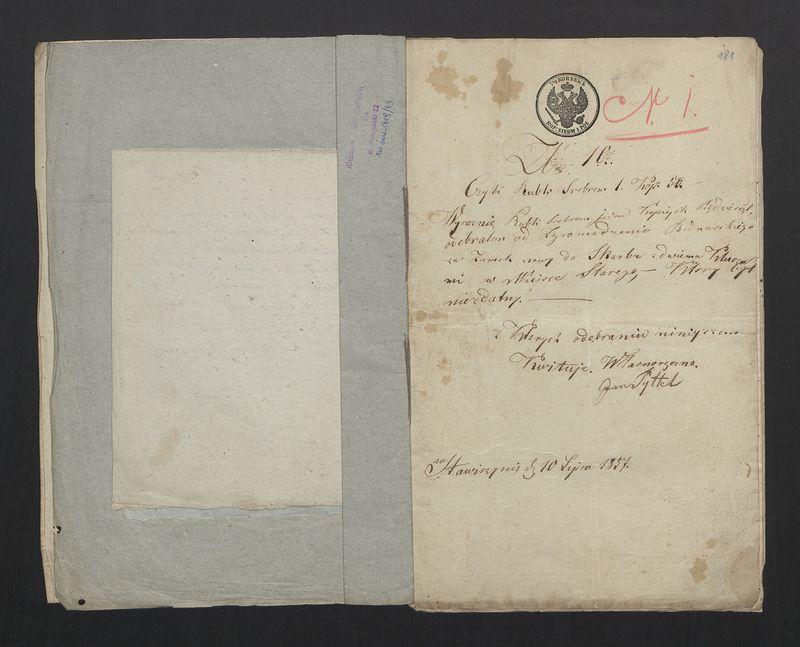 Dowody usprawiedliwiające wydatki przy Zgromadzeniu Bednarzy w mieście Stawiszynie przez rok 1857/60