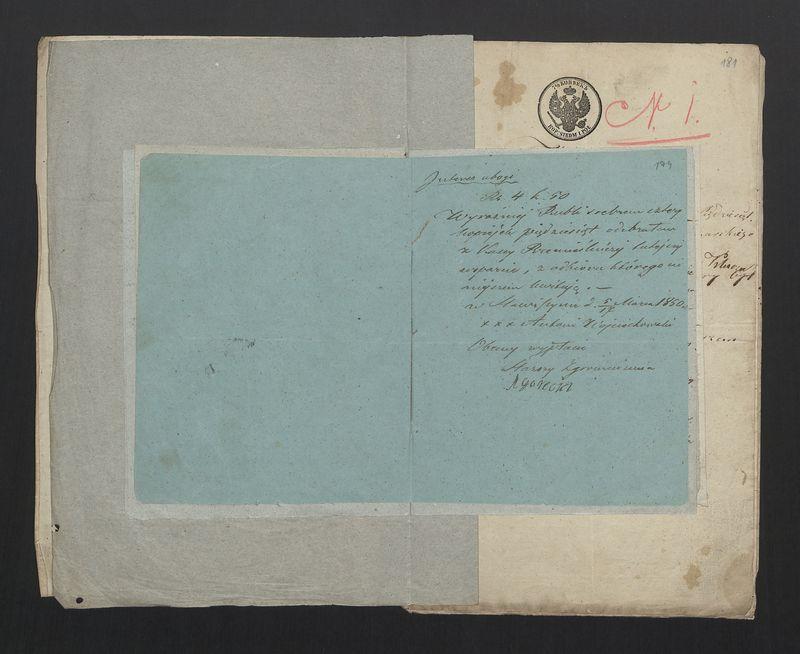 Dowody usprawiedliwiające wydatki przy Zgromadzeniu Bednarzy w mieście Stawiszynie przez rok 1857/60