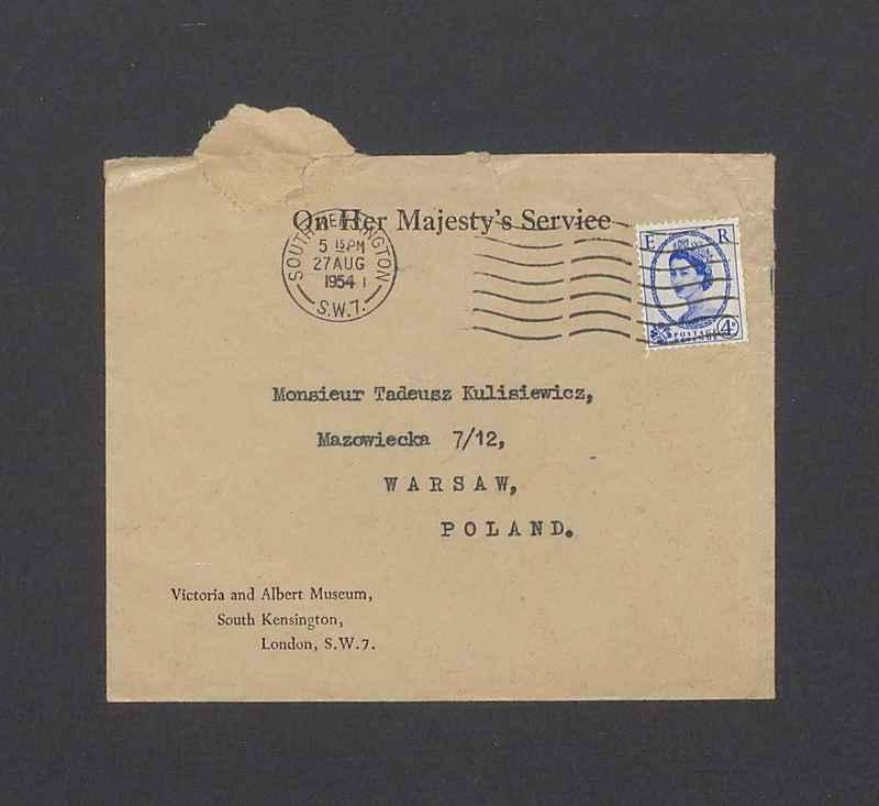 Koperta, nad. Victoria and Albert Museum