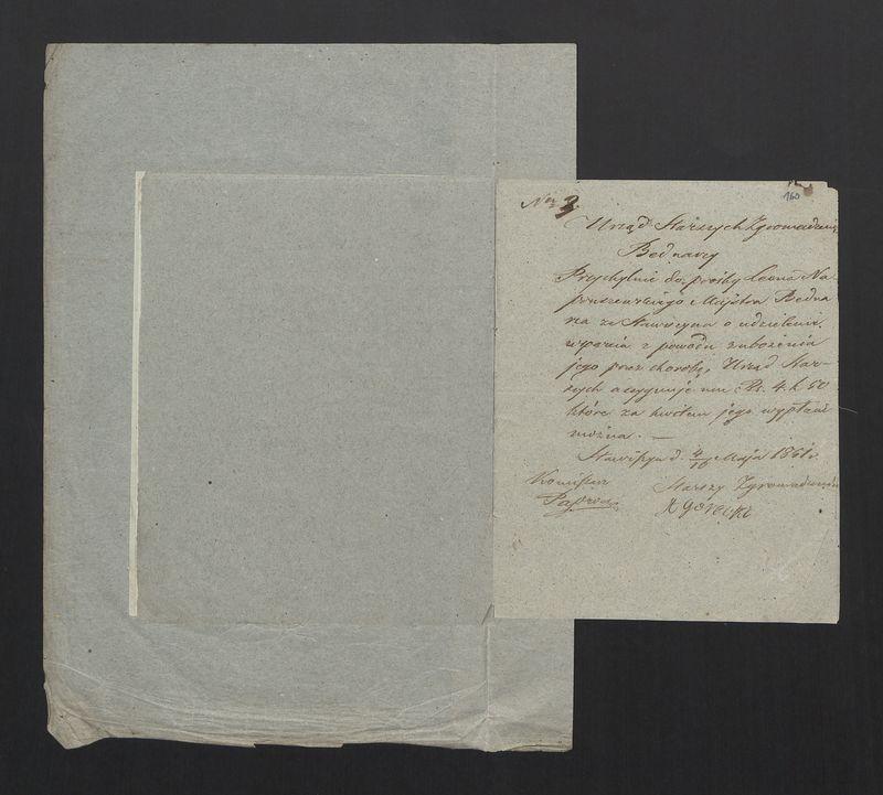 Wykaz Rezultatu Rachunku Skrzynki Rzemieślniczej Zgromadzenia Bednarskiego Okręgu i Miasta Stawiszyna za r. 1851