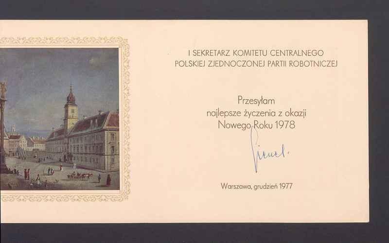 Życzenia z okazji Nowego Roku 1978