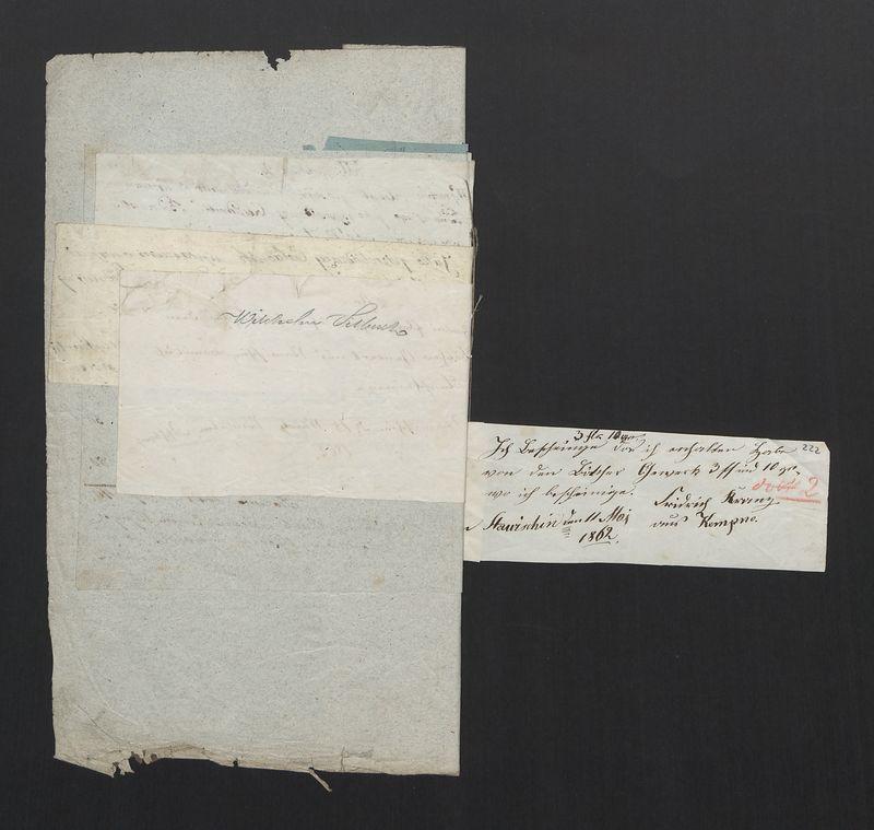 Dowody Usprawiedliwiające Rachunki Kasy Zgromadzenia Bednarzy w Mieście Stawiszynie uformowane z rok 1861/1862