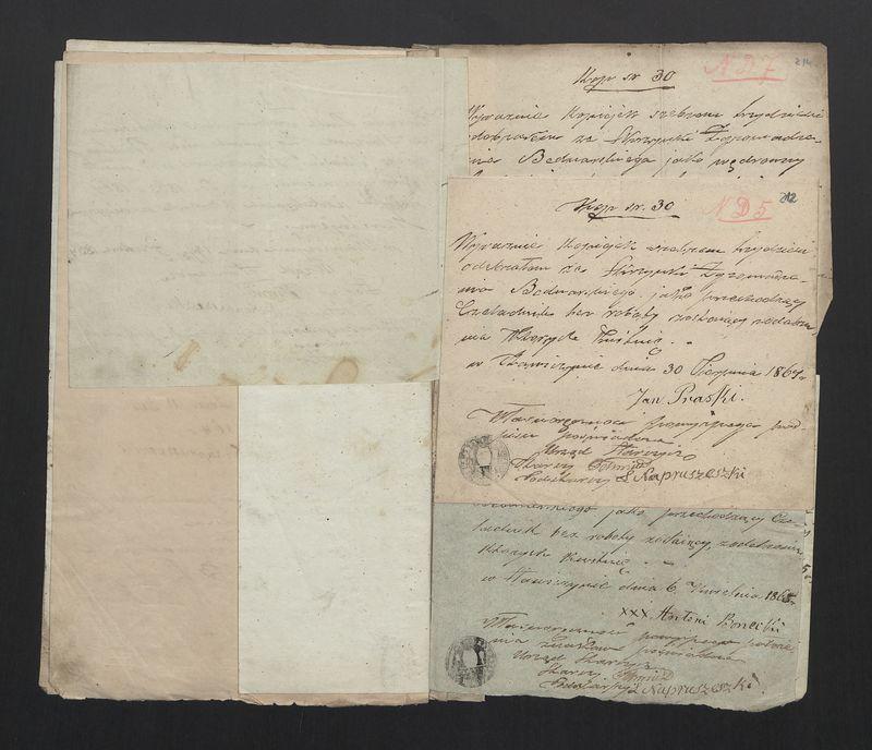 Dowody Usprawiedliwiające Rachunek Zgromadzenia Bednarzy w Mieście Stawiszynie uformowany za rok 1863, 1864 po dzień 11/23 Lipca 1865 r.