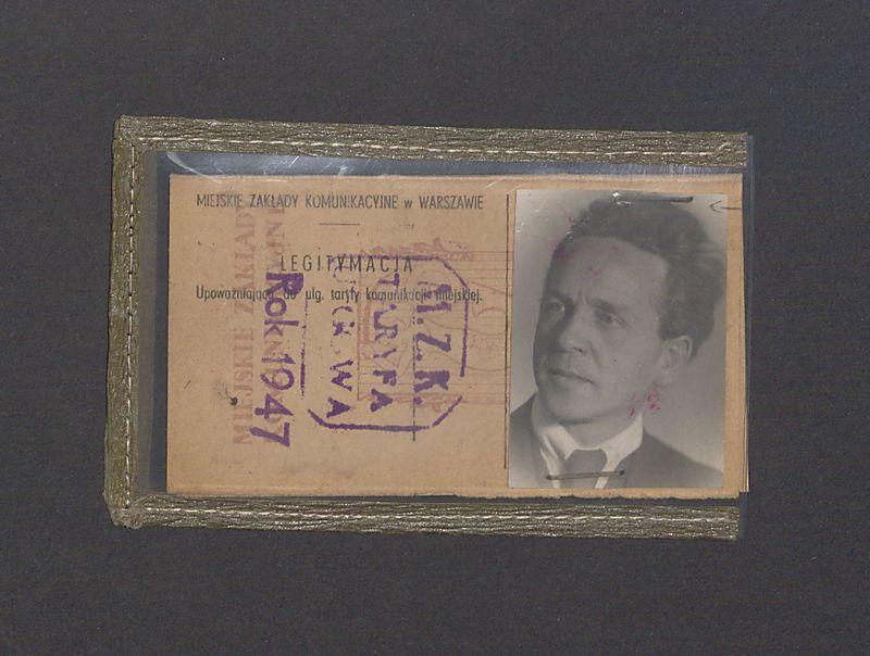 Legitymacja - Miejskie Zakłady Komunikacyjne w Warszawie