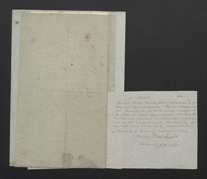 Wykaz Rachunku Skrzynki Rzemieślniczej Zgromadzenia Bednarskiego Okręgu i Miasta Stawiszyna za rok 1847