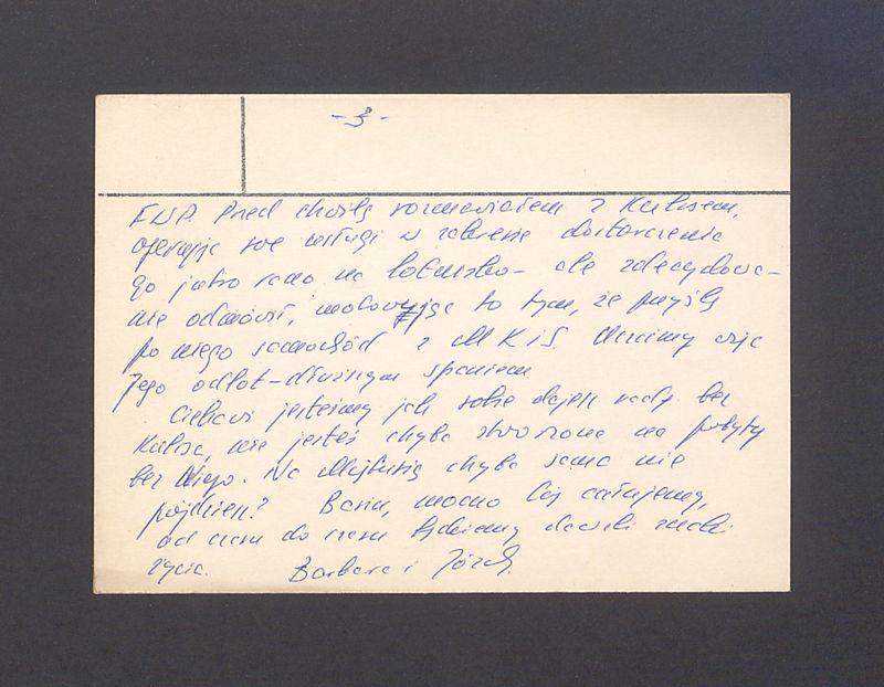 Kochana Basiu, którą Kulis opuścił, by se pojechać do Helsinek!