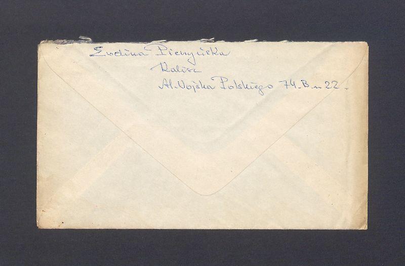 Koperta, adr. W Pan Profesor Tadeusz Kulisiewicz