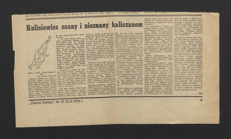 Kulisiewicz znany i nieznany kaliszanom