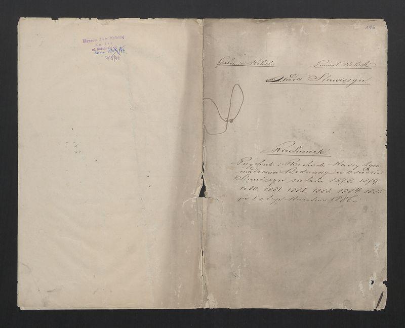 Dowody Usprawiedliwiające Rachunek Zgromadzenia Bednarzy w Mieście Stawiszynie uformowany za rok 1863, 1864 do dnia 11/23 Lipca 1865 r.