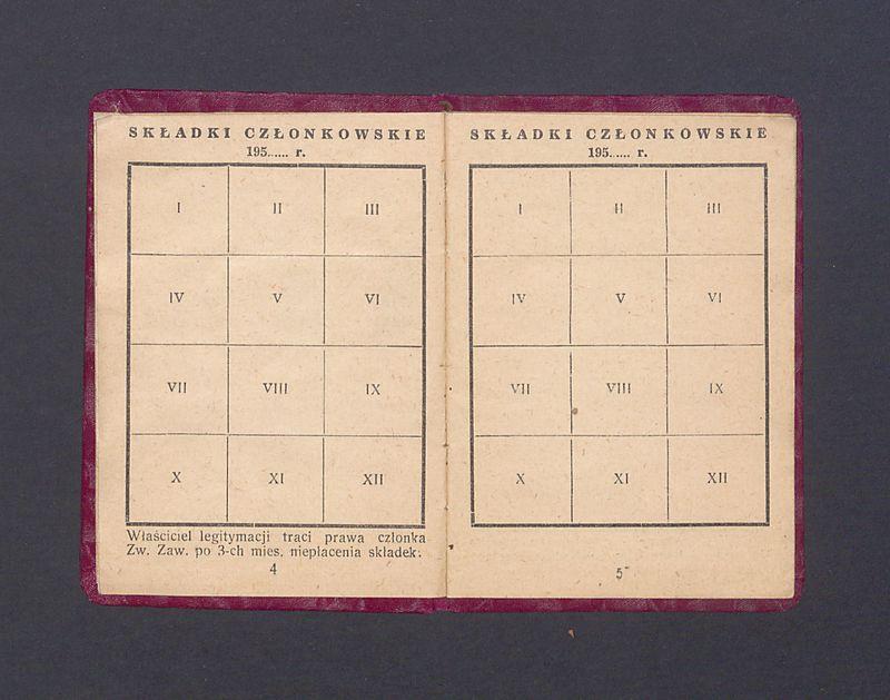 Związek Nauczycielstwa Polskiego: legitymacja 