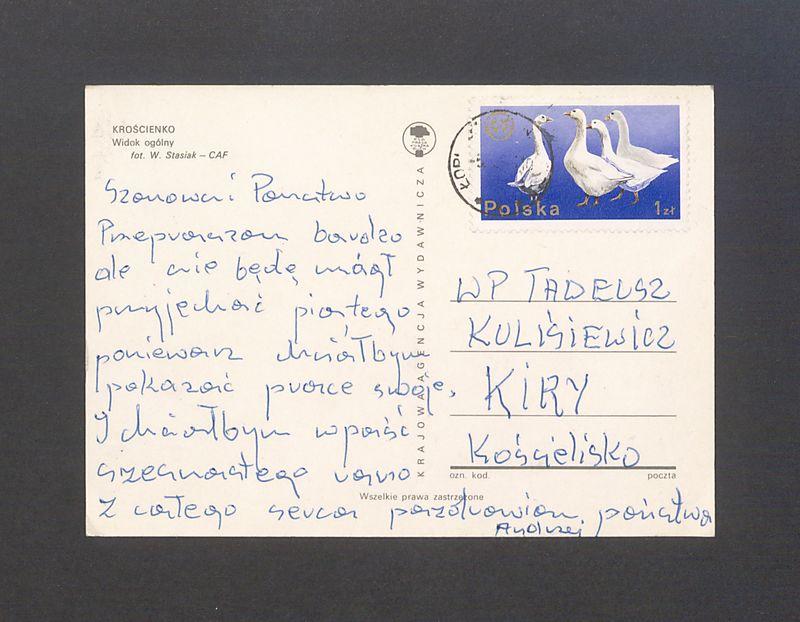 Szanowni Państwo. Przepraszam bardzo, ale nie będę mógł [...]