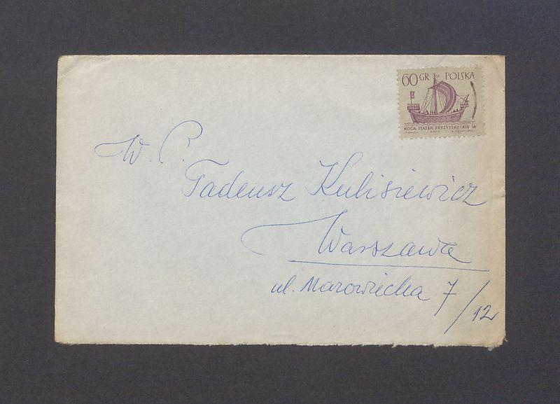 Koperta, nad. Tadeusz Komza