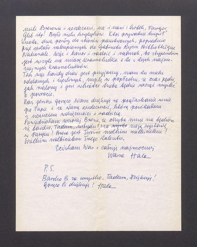 Basieńko i Tadeuszu kochani, drodzy, mili [...]