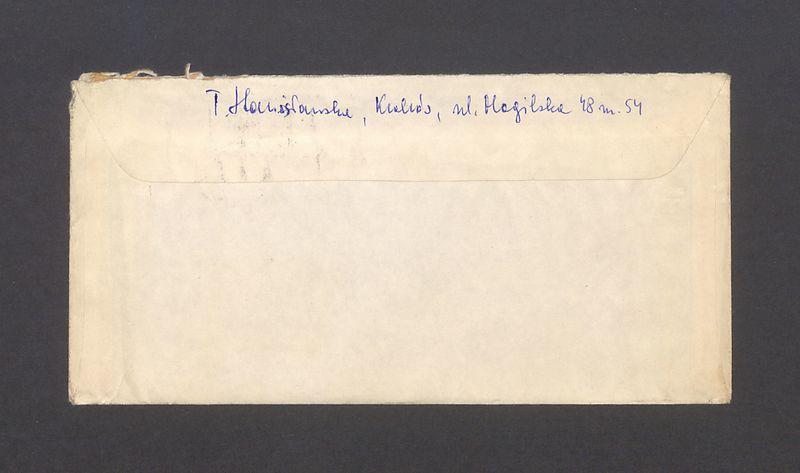 Koperta, adr. WPP Barbara i Tadeusz Kulisiewiczowie