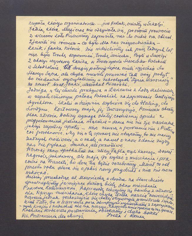 Kochani, Dziękujemy za kartkę [...]