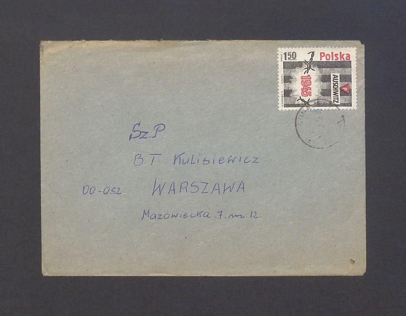 Koperta, adr. Sz. P. B. T. Kulisiewicz