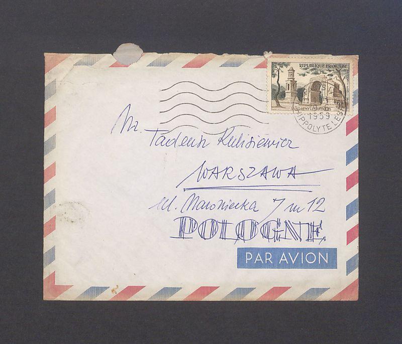Koperta, adr. M. Tadeusz Kulisiewicz