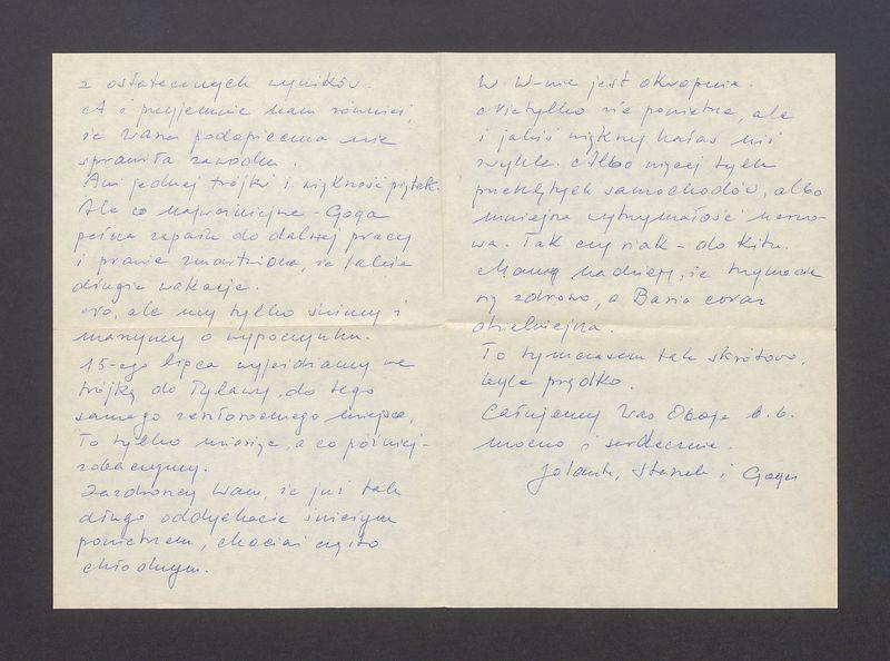 Kochani - Piszę dopiero teraz [...]