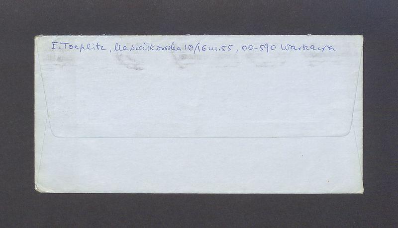 Koperta, adr. WPaństwo Barbara i Tadeusz Kulisiewicz