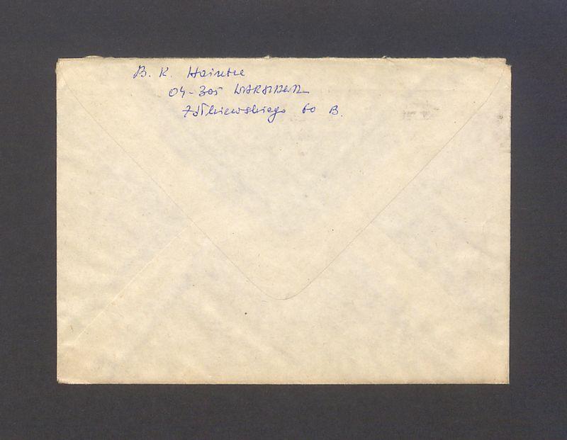 Koperta, adr. W. P. Barbara i Tadeusz Kulisiewiczowie