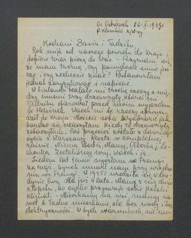 Kochani Basiu i Tadziku, Rok mija [...]