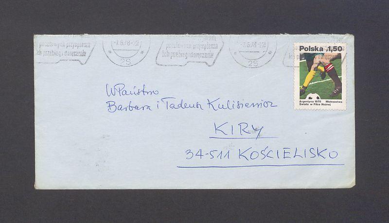 Koperta, adr. WPaństwo Barbara i Tadeusz Kulisiewicz