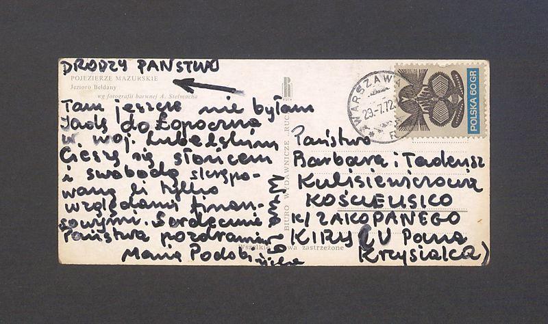 Tam jeszcze nie byłam. Jadę do Łopoczna [...]