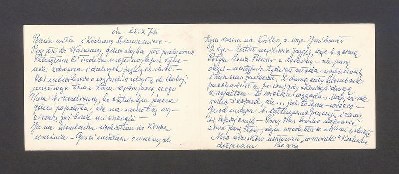 Basiu miła i Kochany Solenizancie - Piszę już do Warszawy [...]