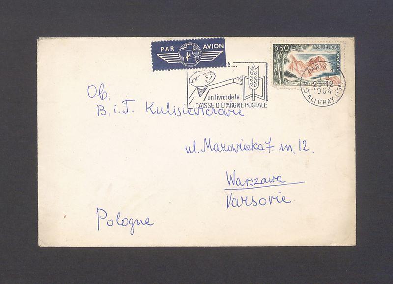 Koperta, adr. Ob. B. i T. Kulisiewiczowie