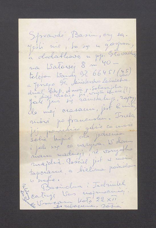 Kochana Basiuniu! Jeśli pozwolisz [...]