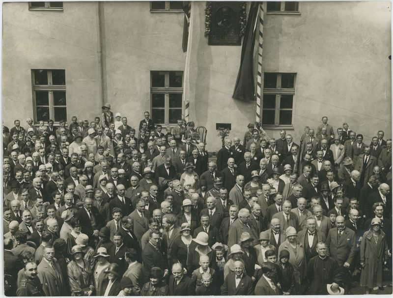 Zdjęcie z pobytu w Kaliszu . J. Piłsudskiego, I. Mościckiego, S. Wojciechowskiego