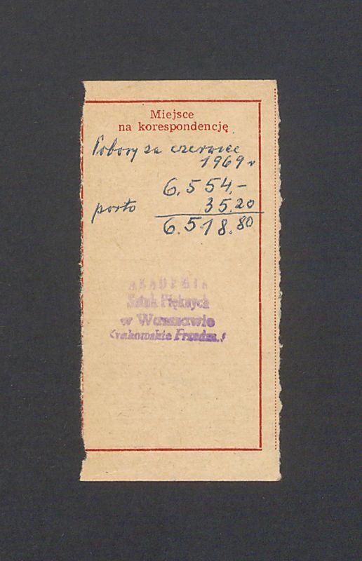 Odcinek dla odbiorcy dot. wpłat na rachunek bankowy, część II