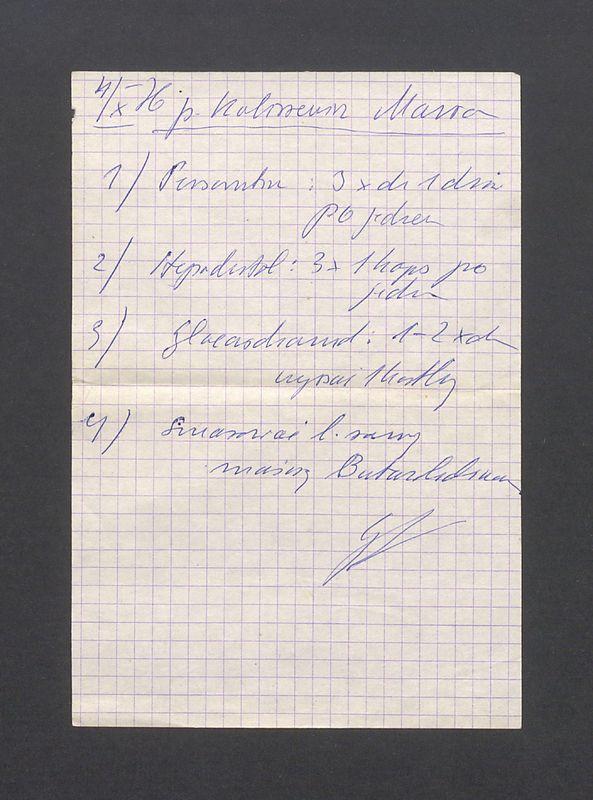 Zalecenia dla Marii Kulisiewicz, jak używać lekarstwa