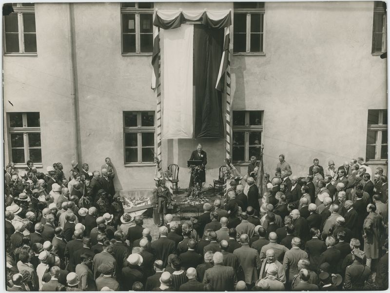 Zdjęcie z pobytu w Kaliszu . J. Piłsudskiego, I. Mościckiego, S. Wojciechowskiego