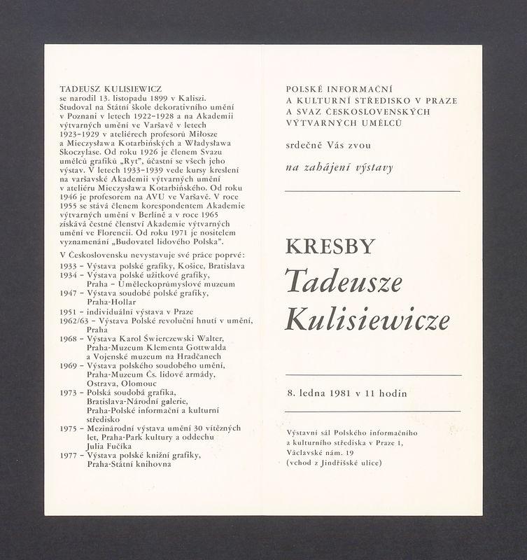 Kresby. Tadeusze Kulisiewicze 