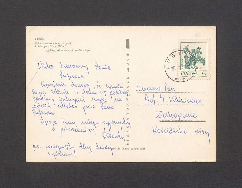 Wielce Szanowny Panie Profesorze! Uprzejmie donoszę [...]