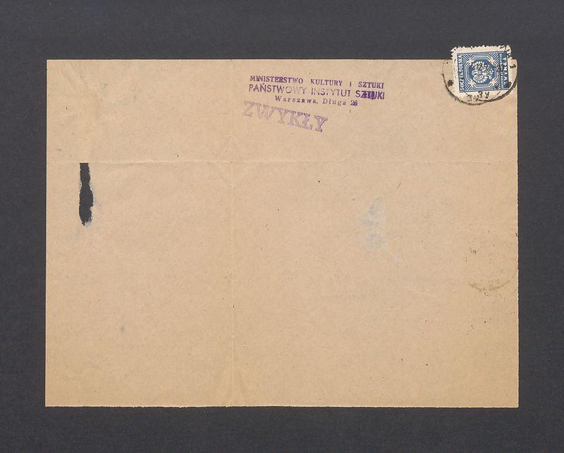 Prośba o przybycie na zebranie Kolegium Redakcyjnego "Przeglądu Artystycznego"