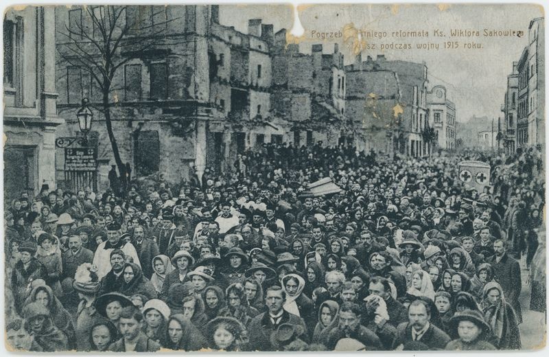 Pogrzeb ostatniego reformata Ks. Wiktora Sakowicza Marsz podczas wojny 1915 roku