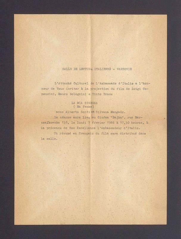 Salle de lecture Italienne - Varsovie