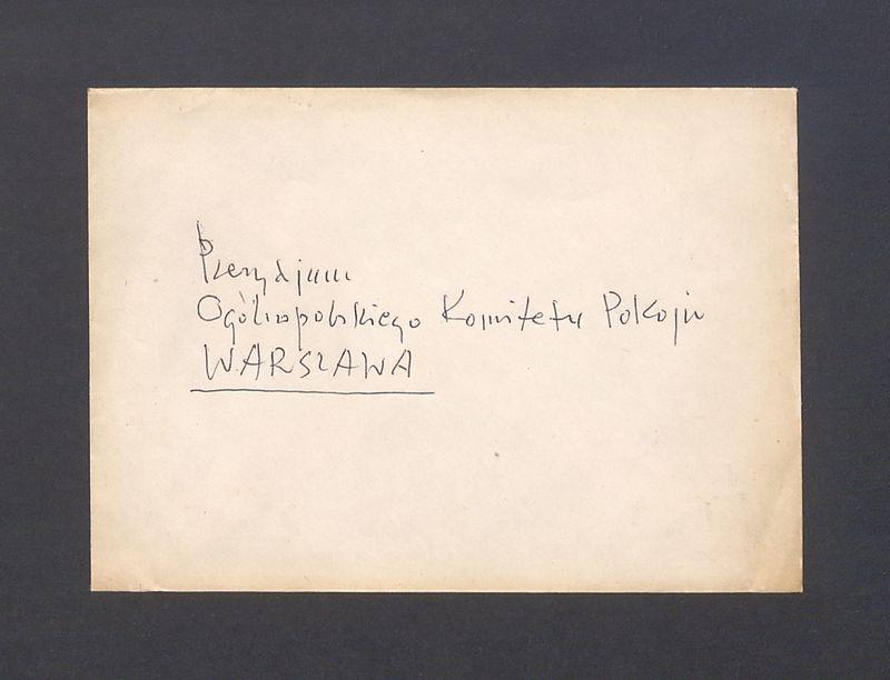 Koperta, Prezydium Ogólnopolskiego Komitetu Pokoju