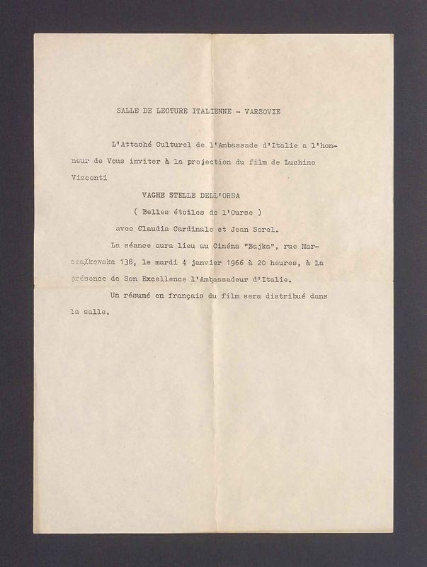 Salle de lecture Italienne - Varsovie