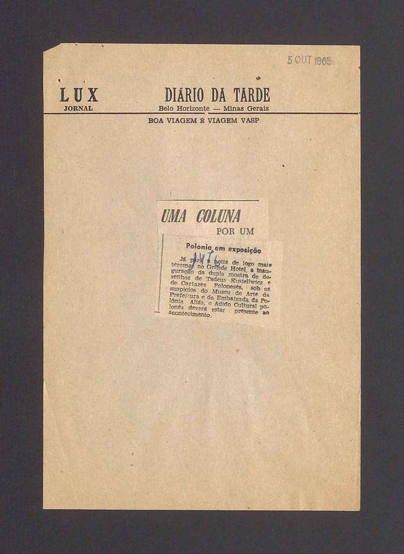 Uma Coluna por um. Polonia em exposicao