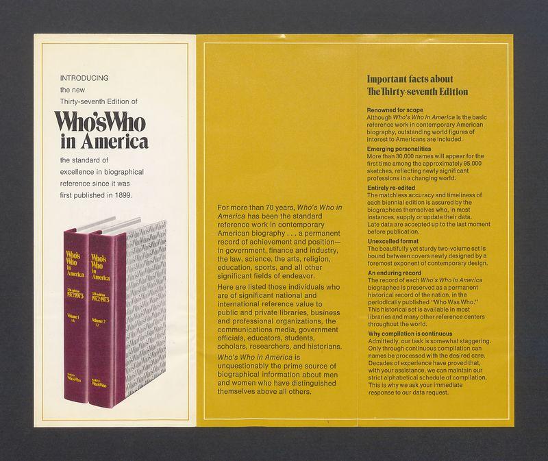 Who's who in America