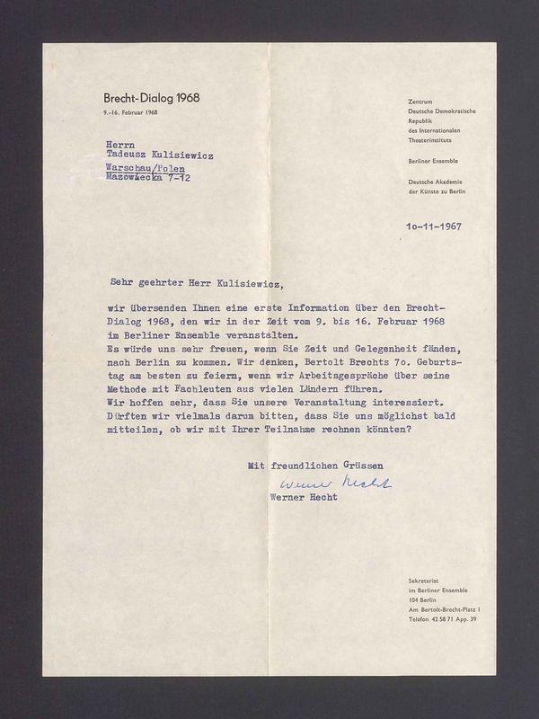 Sehr Geehrter Herr Kulisiewicz, wir ubersenden Ihnen eine erste Information [...]